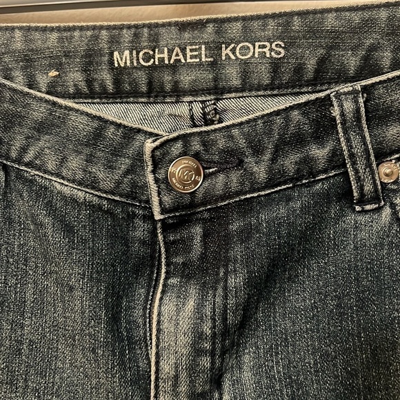Michael Kors Blue Jeans size 8 flared leg silver tag retro - Picture 2 of 14